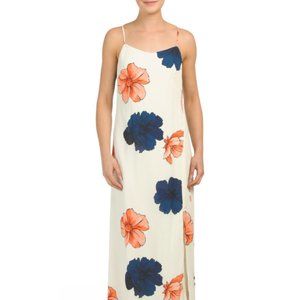 Nichole Miller Studio Ivory/Multi Floral Maxi Dress, Size 10